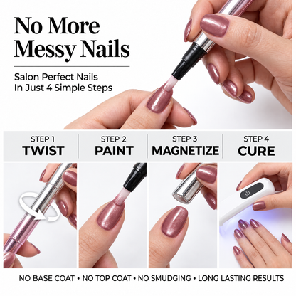 Salon Cat-Eye Nails in One Pen